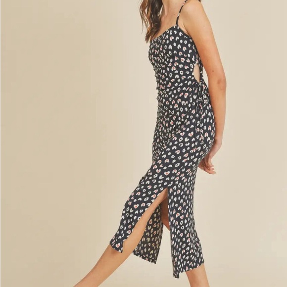 Summer spaghetti strap midi dress - Picture 2 of 6